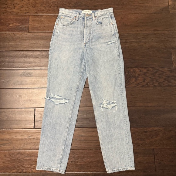 Denim Forum The Boyfriend High Rise Loose Distressed Jeans - Women’s 26 - Picture 1 of 10